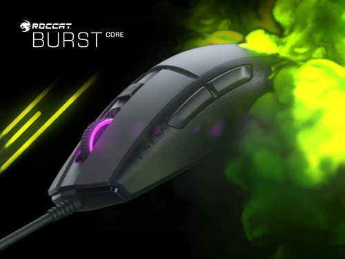 Roccat Burst Core: Günstige Gaming-Maus mit optischen Titan-Schaltern