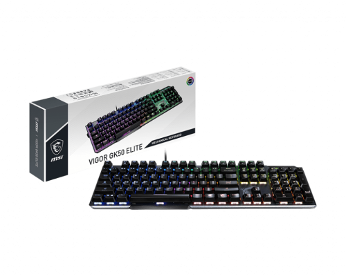 MSI Vigor GK50 Elite: Gamer-Tastatur mit neuen Box-White-Schaltern