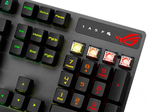 Asus ROG Strix Scope RX: Tastatur mit den neuen ROG-Switches