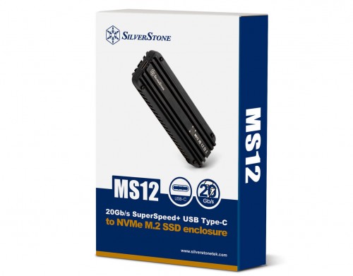 SilverStone MS12: Externes USB-Gehäuse für M.2-SSDs