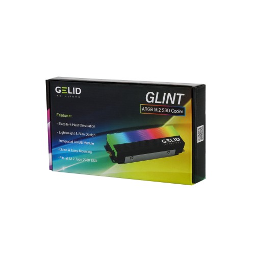GELID Glint: M.2-SSD-Kühler mit ARGB-Beleuchtung