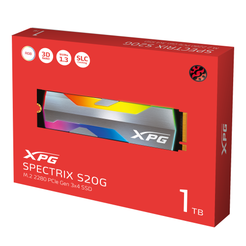 XPG Spectrix S20G: M.2-PCIe-SSD mit Gen3x4-Anbindung