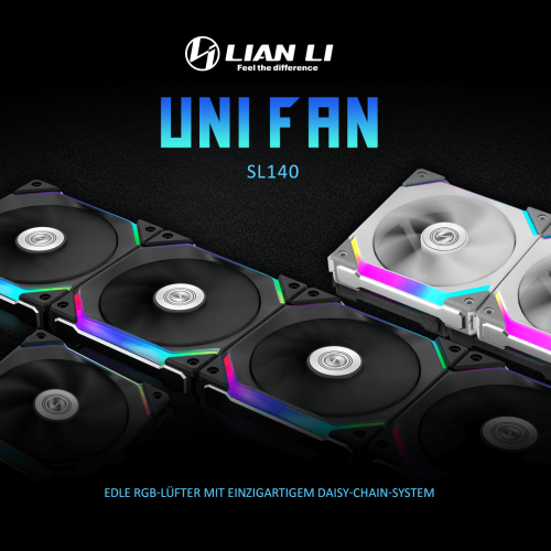 Lian Li UNI FAN SL140 RGB: Neue RGB-Lüfter ab sofort auch bei Caseking erhältlich
