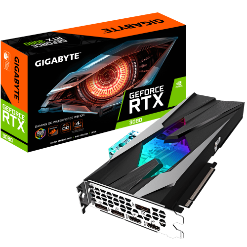 Gigabyte GeForce RTX 3080 Gaming OC WaterForce: Grafikkarte mit Wasserkühler