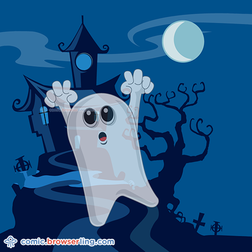 .ghost { color: white; opacity: 0.1; }

For more Chrome jokes, Firefox jokes, Safari jokes and Opera jokes visit https://comic.browserling.com. New cartoons, comics and jokes about browsers every week!