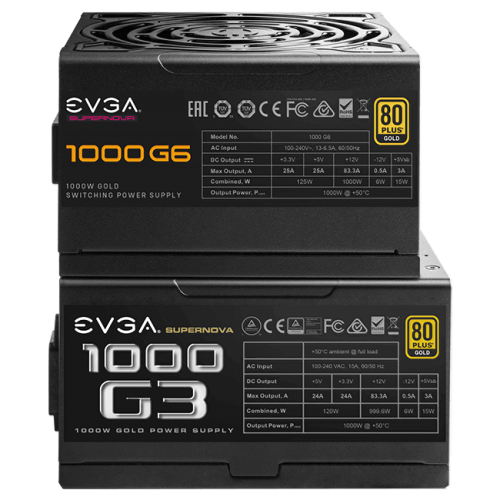EVGA SuperNOVA G6: Kompakte Netzteile mit 135-mm-FDB-Lüfter