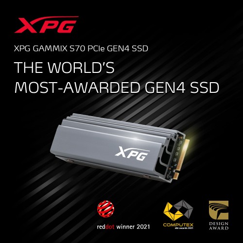 XPG Gammix S70 kann den Computex d&i Award 2021 gewinnen