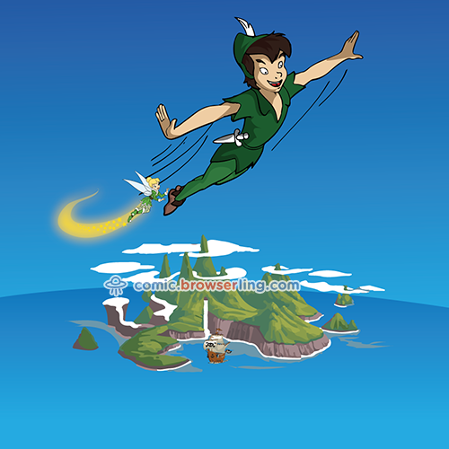 Why is Peter Pan always flying? Because he Neverlands.

For more Chrome jokes, Firefox jokes, Safari jokes and Opera jokes visit https://comic.browserling.com. New cartoons, comics and jokes about browsers every week!