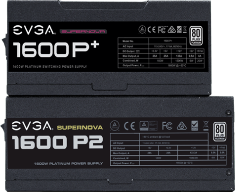 EVGA SuperNova 1600 P+ und 1300 P+: High-End-Netzteile mit höchster Effizienz
