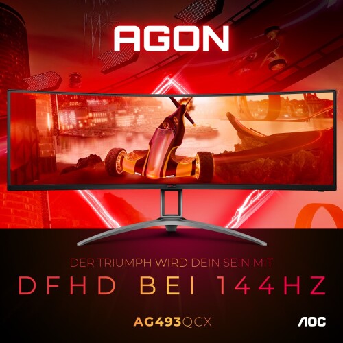 AOC Agon AG493QCX: Gaming-Monitor mit 49 Zoll Displaydiagonale