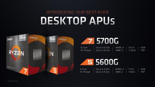 AMD Ryzen 7 5700G und Ryzen 5 5600G mit Vega-GPU vorgestellt