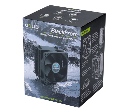 Gelid BlackFrore: Schwarzer CPU-Kühler mit HDC-Technologie