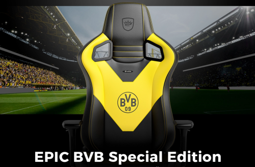 noblechairs EPIC Gaming Stuhl ab sofort als Borussia Dortmund Edition erhältlich