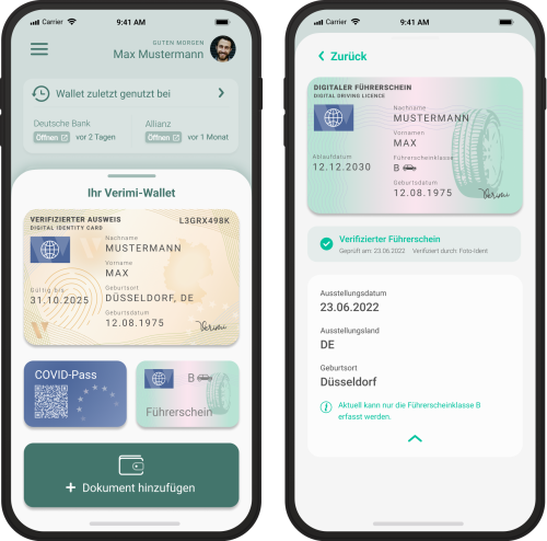 Verimi ID-Wallet ab sofort mit dem digitalen Führerschein