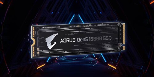 Bild: Gigabyte Aorus Gen5 10000: PCI-Express-5.0-SSD mit 10 GBps Geschwindigkeit