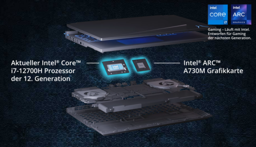 Medion Erazer Major X10: Erstes und exklusives Notebook mit der Intel Arc A730M