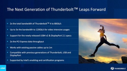 Intel Thunderbolt: Neuer Standard mit 120 Gbit/s und DisplayPort 2.1