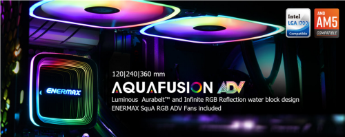 Enermax Aquafusion ADV: All-in-One-Wasserkühler für Prozessoren