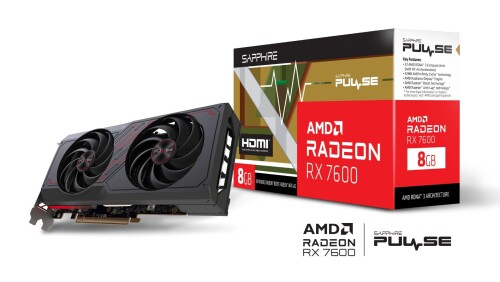 Sapphire Pulse AMD Radeon RX 7600 mit 8 GB GDDR6 für 1080p-Gaming