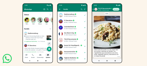 WhatsApp Channels: Die Kopie der Telegram-Kanäle als Neuerung vorgestellt