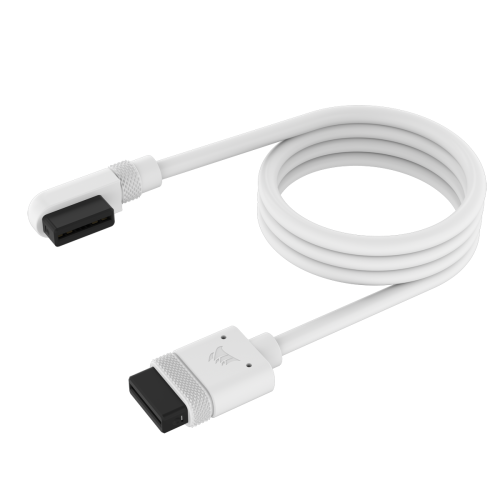 iCUE LINK Cable WHITE Angled 600mm RENDER 01