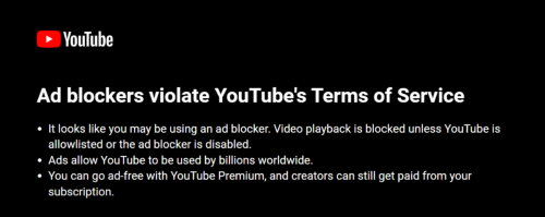 YouTube erlaubt weiterhin Werbung von Ad-Blockern und offensichtlichen Scam