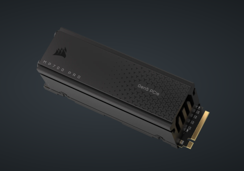 Bild: Corsair MP 700 Pro: PCIe 5.0 M.2-SSD mit aktivem Kühler