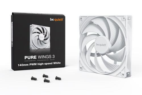 Bild: be quiet! bringt die Pure Wings 3 Lüfter in Weiß: So cool sehen sie aus!