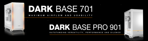 Bild: Dark Base Pro 901 White und Dark Base 701 White: Zwei weiße Gehäuse von be quiet!