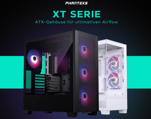 Phanteks XT-Serie: ATX-Gehäuse mit besonders gutem Airflow und Sicht auf die Hardware