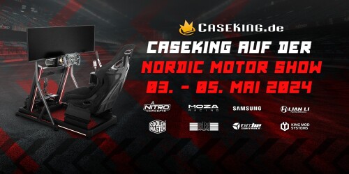 Caseking entfesselt Simracing-Revolution auf der Nordic Motor Show!