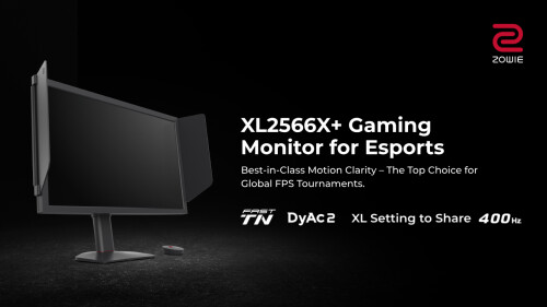 ZOWIE präsentiert neuen XL2566X+ Monitor für eSports