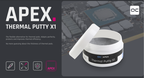Bild zu Alphacool Apex Thermal Putty X1: Neue Wärmeleitknete für individualisierbare Kühlung Alphacool Apex Thermal Putty X1: Neue Wärmeleitknete für individualisierbare Kühlung