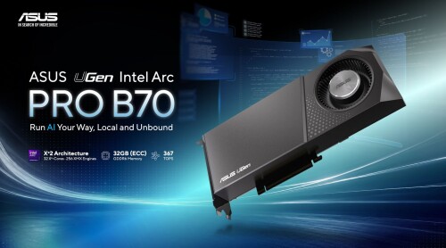 ASUS UGen Intel Arc Pro B70 32 GB: KI-Beschleuniger für lokale LLMs und Agenten-Systeme